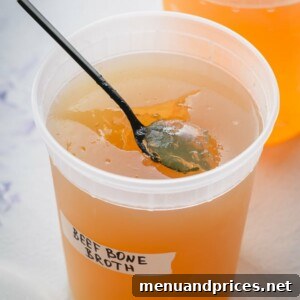 Homemade Instant Pot Beef Bone Broth