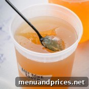Homemade beef bone broth, a versatile culinary ingredient for various dishes.