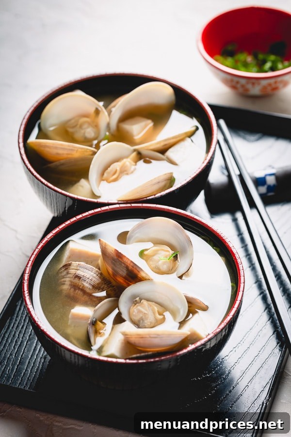 Prep Little Neck Clams Like a Pro 3 Made with only 5 ingredients, Easy Miso Soup Recipe is an earthy, simple, and delicious, soup to accompany many Japanese dishes. Don’t let the miso paste or dashi fool you. Authentic Miso Soup is easy to make anytime! #misosoup #japanesefood #soup #easy #asian