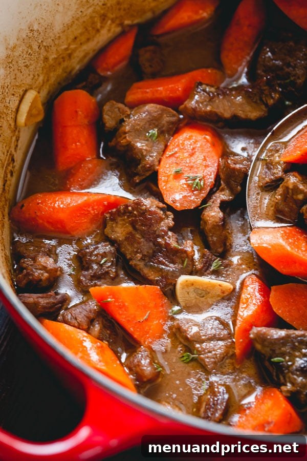 Ultimate Comfort Beef Stew 2 Classic beef stew with a secret ingredient for ultimate flavor