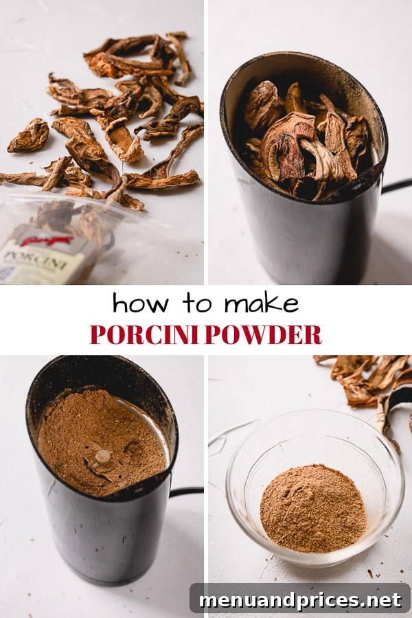 Ultimate Comfort Beef Stew 4 Step-by-step guide to making porcini powder from dried mushrooms