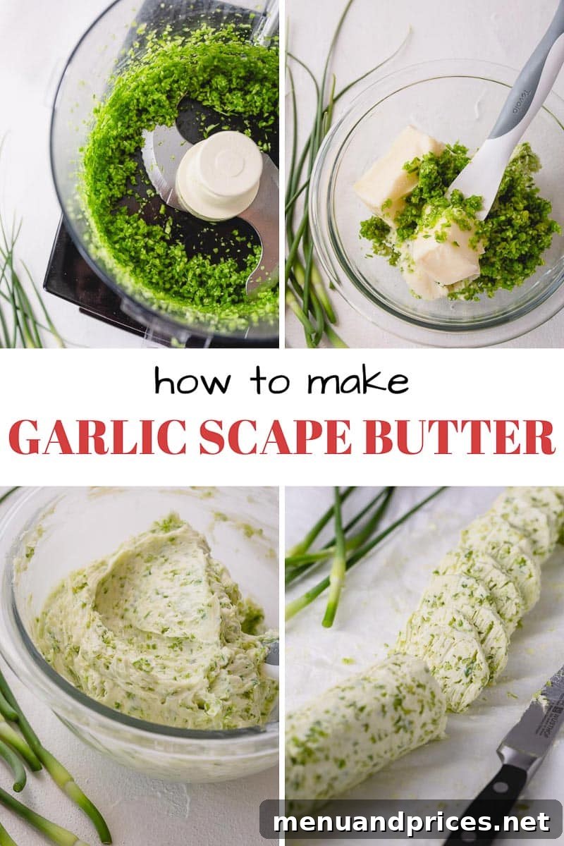 How to make garlic scapes butter and storing tips!
