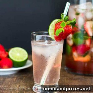 Delicious Strawberry Mojito in a pitcher