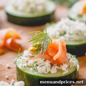 Cucumber Smoked Salmon Appetizer
