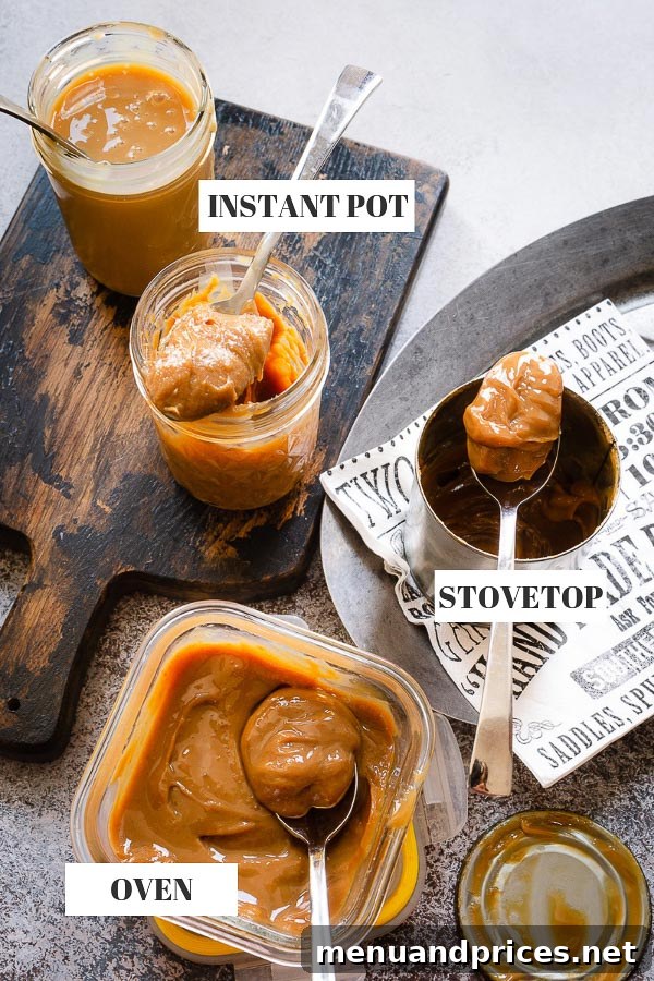 The Secret to Perfect Dulce de Leche 2 Delicious golden brown homemade dulce de leche in a jar