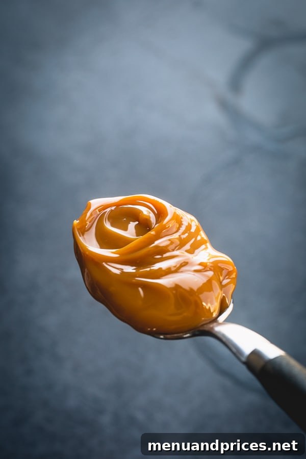 The Secret to Perfect Dulce de Leche 5 Freshly cooked stovetop dulce de leche in a jar