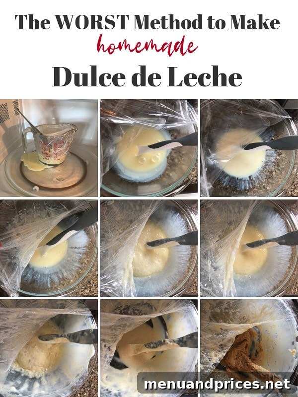 The Secret to Perfect Dulce de Leche 10 Failed microwave dulce de leche, showing a messy, scorched bowl