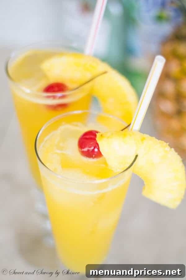 Bubbly, fruity, tropical, this pineapple coconut spritzer is a naturally sweetened thirst-quencher and party-pleaser.