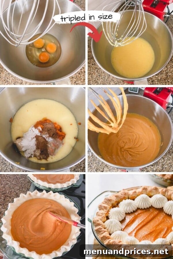 No-Fuss Pumpkin Pie Perfection 6 A freshly baked pumpkin pie with a golden crust and smooth orange filling, cooling on a wire rack.
