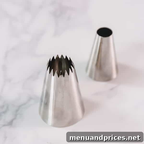 No-Fuss Pumpkin Pie Perfection 7 Wilton Star Piping Tip for decorating cakes and pies with whipped cream.