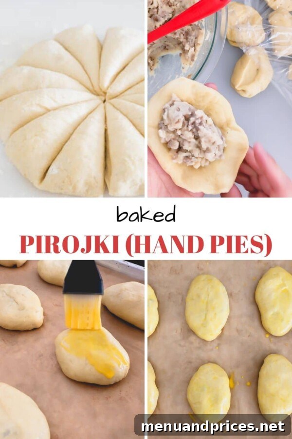 Baked Pirozhki with a golden crust