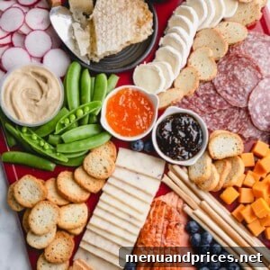 The Art of the Charcuterie Board 8 A spring-themed charcuterie board, fully prepared and ready to be enjoyed.