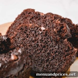 slices of chocolate banana bread