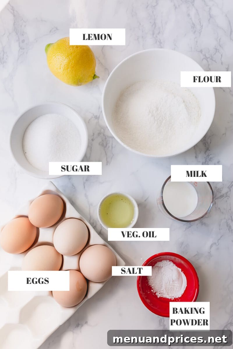 Ingredients are basic, but all the right ones for a perfectly spring-y swiss roll. #swissroll #rollcake