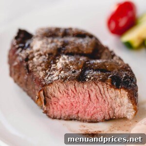 Grilled filet mignon for recipe card