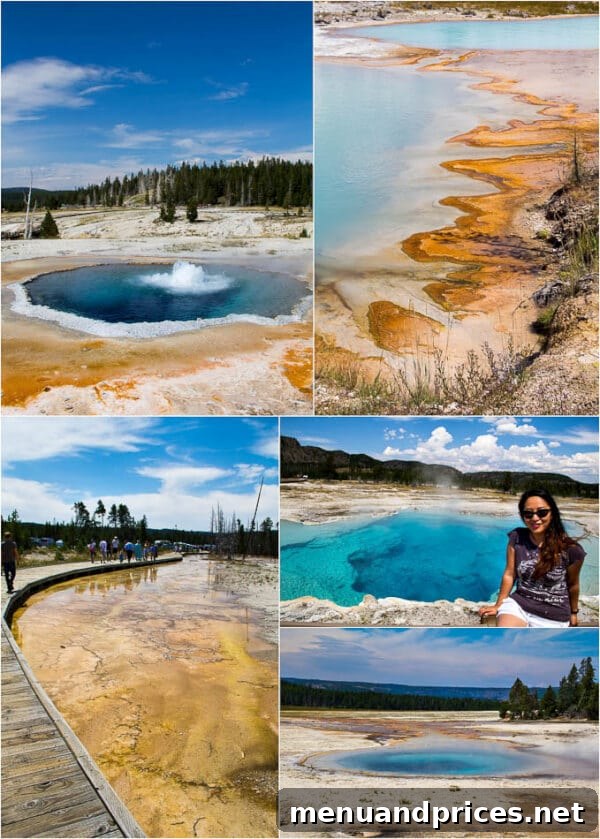Summer Adventures From Japan to the American West 11 The stunning Sapphire Pool in Yellowstone National Park, Wyoming, with crystal clear blue water and vibrant mineral terraces ~Sweet and Savory by Shinee