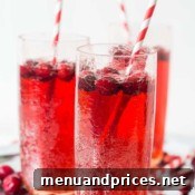 Delicious Cranberry Ginger Ale Punch ready to be served.