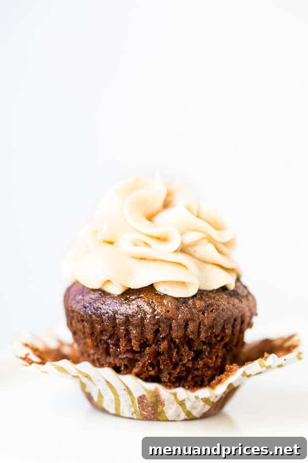 Irresistibly chocolate-y and boozy, these mini Kahlua cupcakes are simply heaven in small bites and a breeze to make. No mixer required!