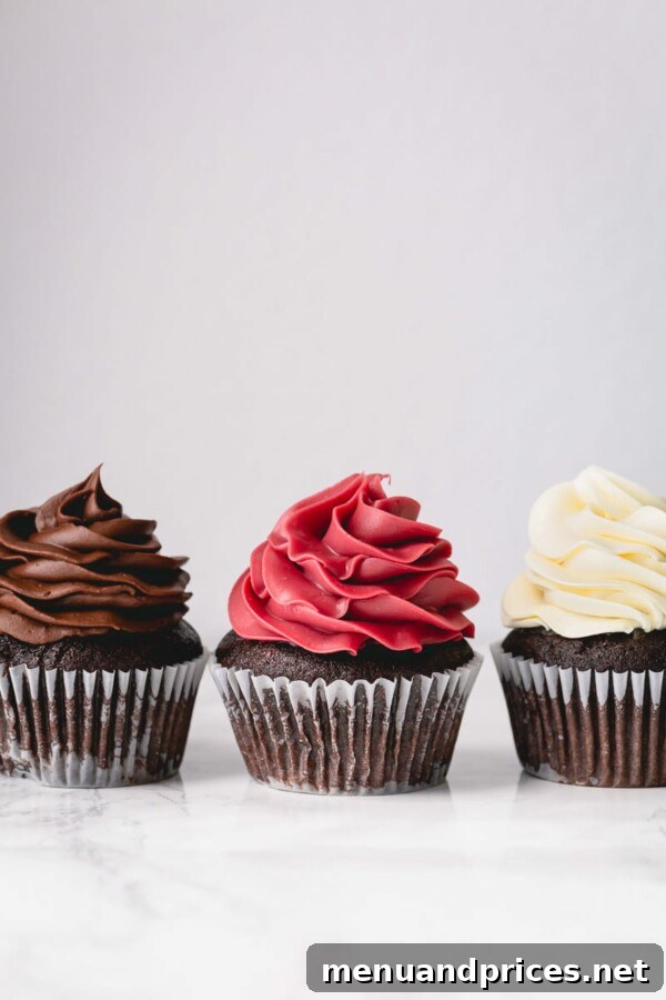 Mastering the Art of Chocolate Ganache 10 Cupcakes frosted with whipped chocolate ganache