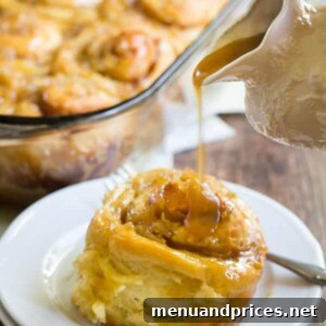 Delicious Apple Cinnamon Rolls with Caramel Sauce