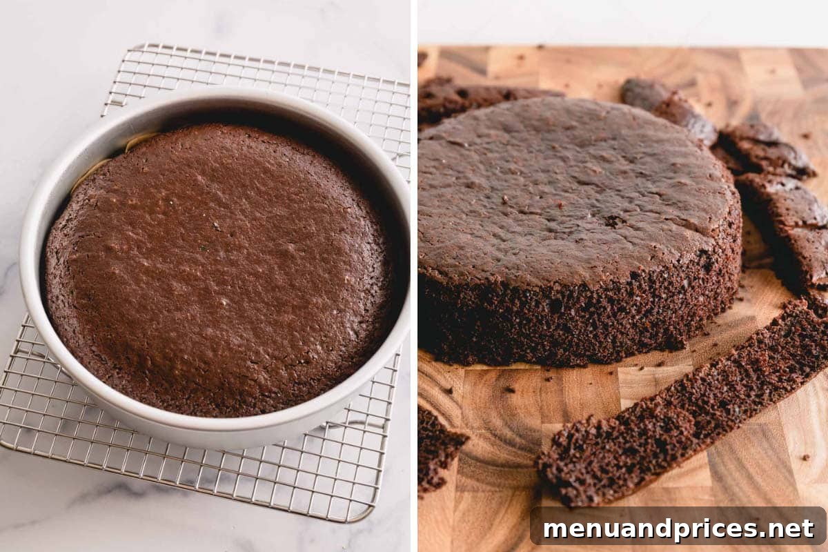 Crafting Perfect Chocolate Cake Pops From Scratch 6 chocolate cake in a pan and on a counter.