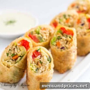 Delicious Crispy Chicken Avocado Egg Rolls