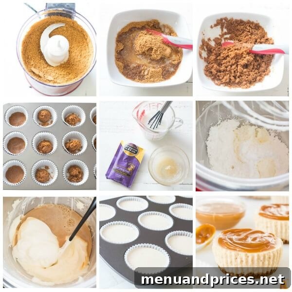 Spiced Chai No-Bake Mini Cheesecakes 4 Chai latte no-bake mini cheesecakes, step by step photos