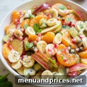 A bowl of fruit salad.