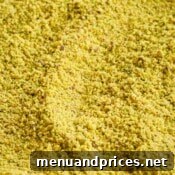 Close up image of pistachio flour.