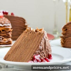 Chocolate Mousse Crepe Cake recipe image
