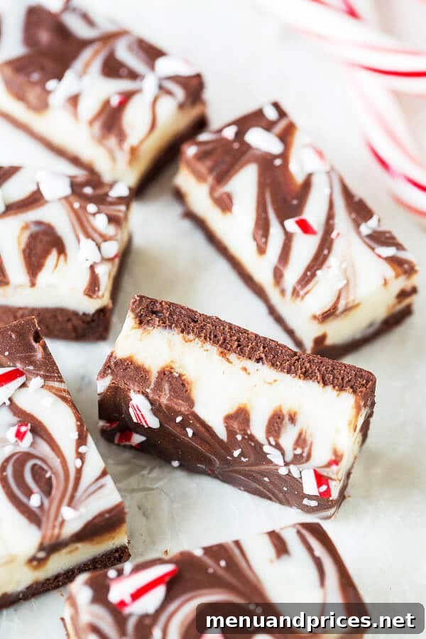 Festive Double Chocolate Peppermint Fudge 2 Double chocolate peppermint fudge - a rich, decadent, and easy-to-make festive holiday treat, perfect for sharing.