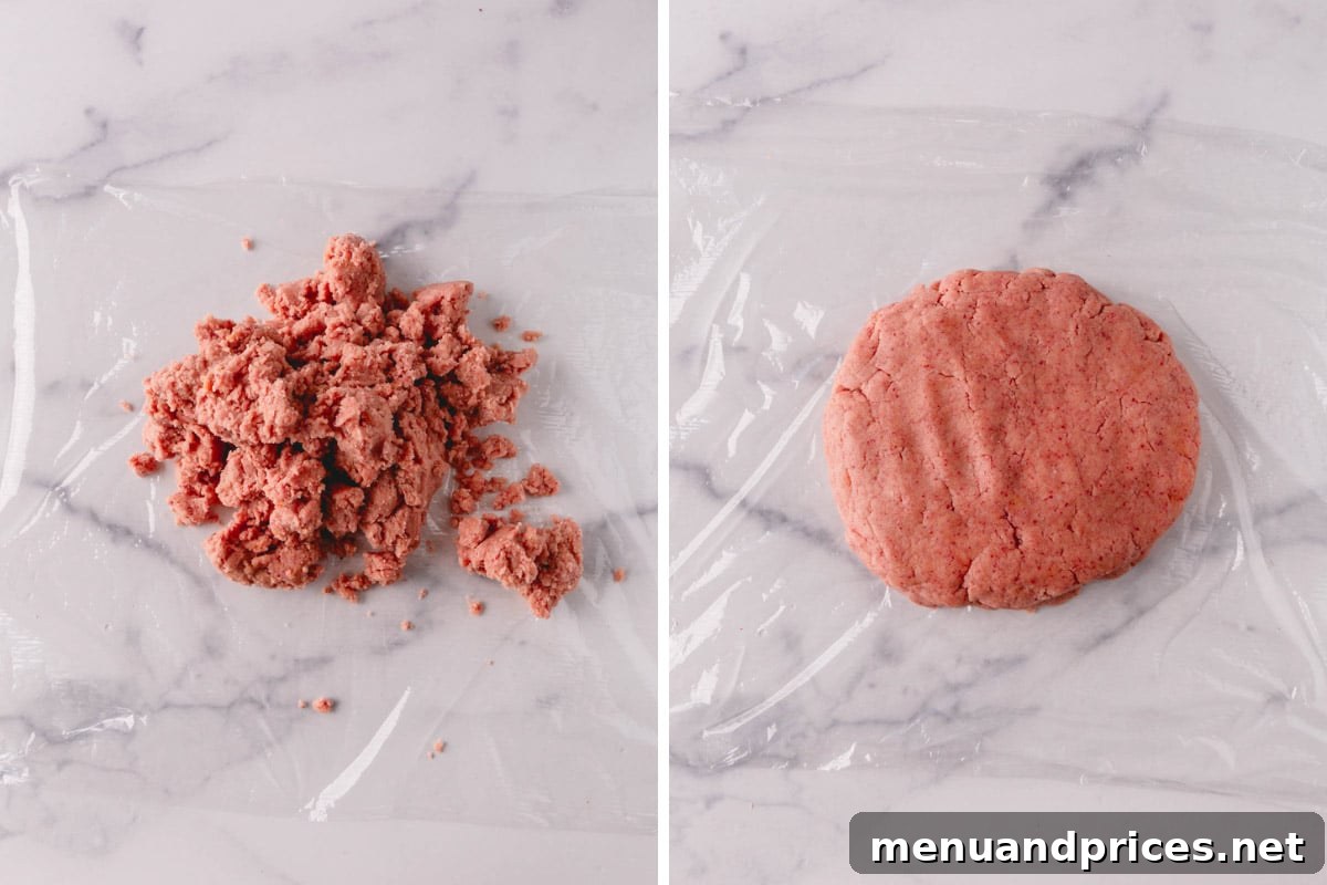 Raspberry Dream Cookies 6 Raspberry sugar cookie dough being rolled out between parchment paper.
