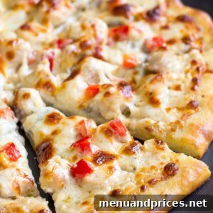 Chicken Alfredo Pizza