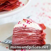 Crepe cake on a plate