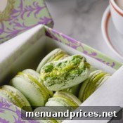 Heavenly Pistachio Macarons 16 Pistachio Macarons in a box