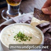 Beer Cheese Dip served with pretzels