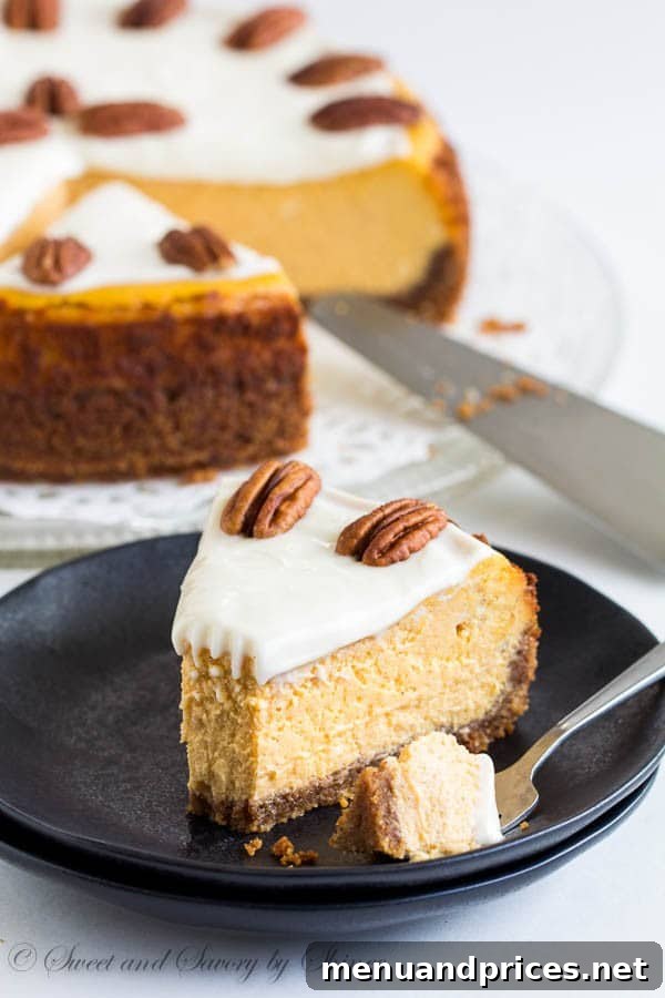Decadent Carrot Cake Cheesecake 6 Scrumptiously creamy and rich, this carrot cheesecake is baked on nutty crust and frosted with tangy sweet frosting. You need this cheesecake in your life.