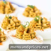 Chicken Liver Pate Deviled Eggs Garnish