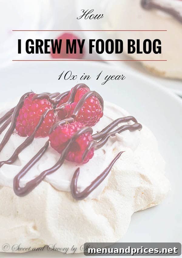 My One-Year Journey to 10x Food Blog Growth 2 Actionable steps to grow your food blog and achieve success