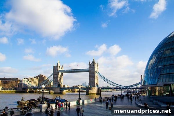 London Visual Diary 10 The stunning Tower Bridge on a clear, sunny day, showcasing its intricate Victorian Gothic design.