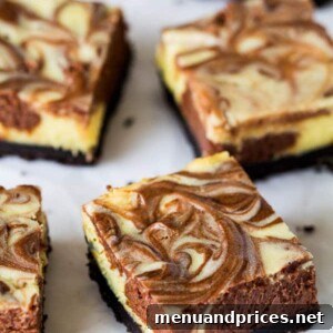 Triple Chocolate Cheesecake Bars recipe image