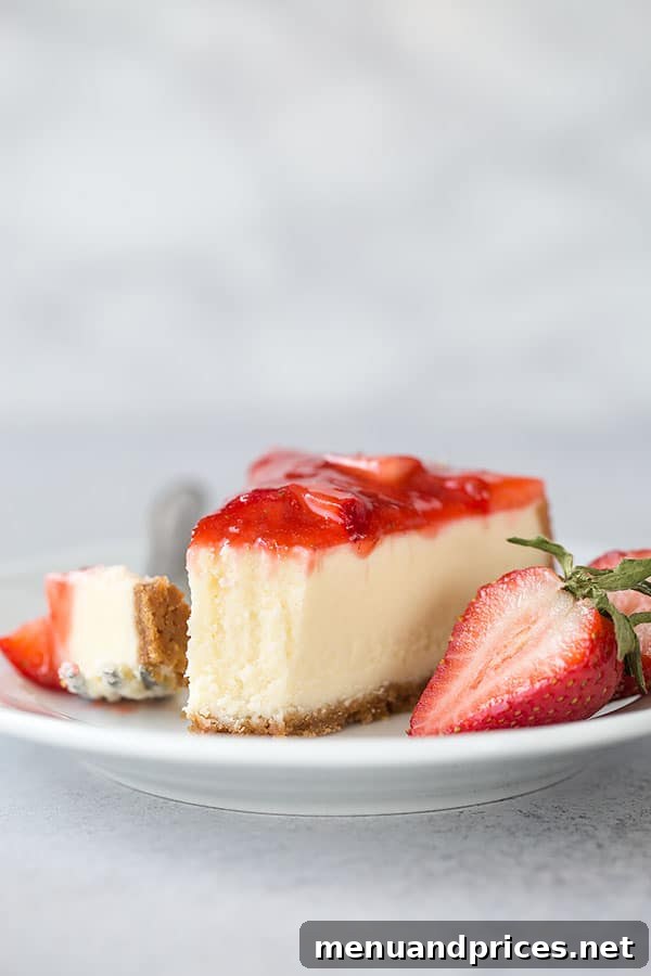 Divine Instant Pot Cheesecake with Fresh Strawberry Sauce 5 Did you know you can make cheesecake in Instant Pot. Yes, you can! And it's totally worth it! #easycheesecake #instantpotdessert #instantpotcheesecake #cheesecake