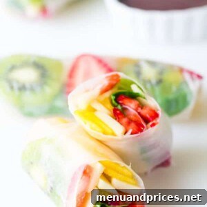 Fruit Spring Rolls recipe image
