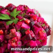 Vibrant Russian Root Vegetable Salad 8 Freshly made Russian Vinaigrette Salad (Vinegret)