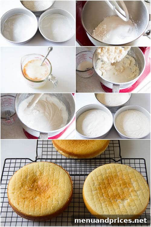 Confetti Burst Gender Reveal Cake 7 Classic white cake- step by step photo tutorial