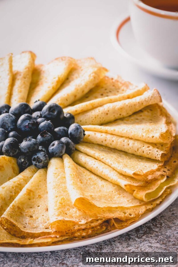 Whip Up Delicious Crepes 4 Delicious crepes ready to be served