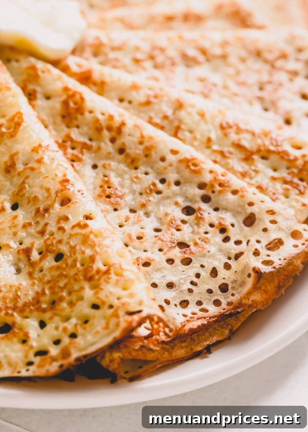 Whip Up Delicious Crepes 7 Crepes folded beautifully, ready for serving
