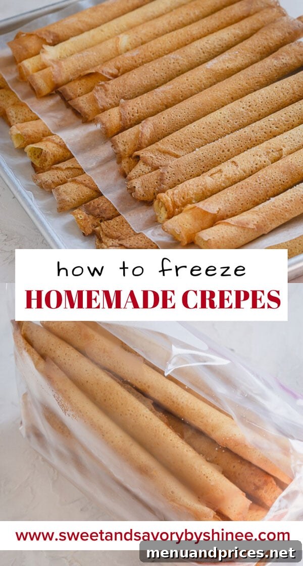 Whip Up Delicious Crepes 8 Genius way to freeze homemade crepes!!! #homemadecrepes #crepes