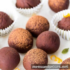 Aromatic Orange Cardamom Delights 8 Orange Cardamom Truffles, a delightful dessert