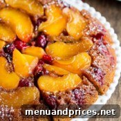Apple Cranberry Upside Down Coffee Cake final presentation